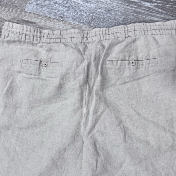 Charter Club Luxury Linen Pants Women’s Size XL X-Large Beige Summer Relaxed EUC - Picture 6 of 10